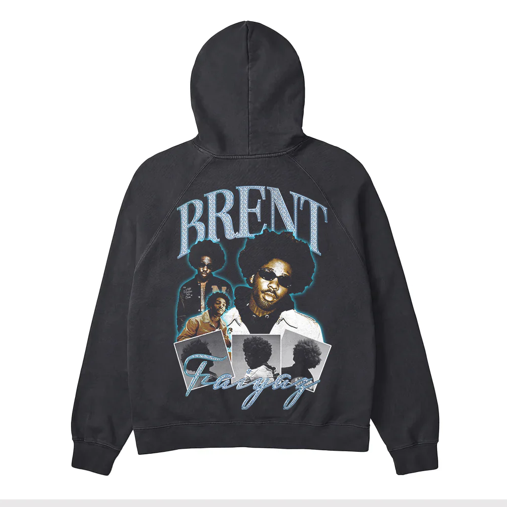 Brent Faiyaz pullover Hoodie - Black-Brent Faiyaz Hoodies